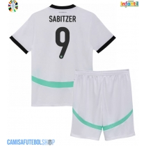 Camisa de time de futebol Áustria Marcel Sabitzer #9 Replicas 2º Equipamento Infantil Europeu 2024 Manga Curta (+ Calças curtas)